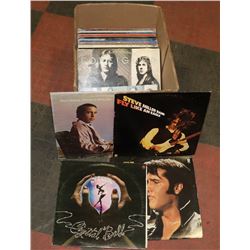 BOX OF LPS INCL STYX, PAUL SIMON GREATEST, STEVE