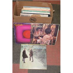 BOX OF LPS INCL LINDA RONSTADT, RED RIDER, SIMON &