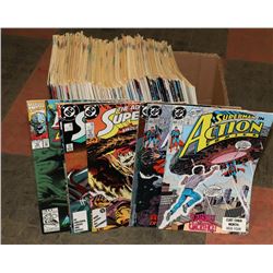 BOX OF ASST VINTAGE COMIC BOOKS.