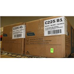 2 CASES WITH NO TOUCH HAND TOWEL DISPENSERS