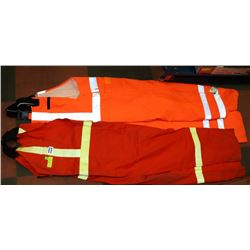 LOT OF 2 XL-2XL BIB COVERALLS