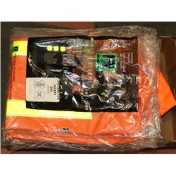 FLAT OF ASSORTED RAIN GEAR.