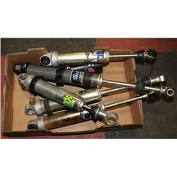 FLAT OF 5 FOX ATV SHOCKS.