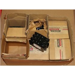 6 BOXES OF NEW LINCOLN ELECTRIC WELDER BREAKERS.