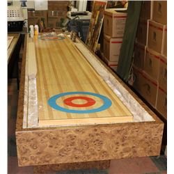 13FT LONG SHUFFLE BOARD WITH ACCESSORIES.