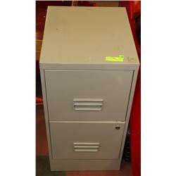 2 DRAWER FILING CABINET WITH KEY.