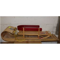 TOBOGGAN AND KIDS SLED