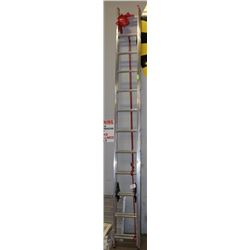 24FT FEATHERLITE ALUMINUM EXTENSION LADDER