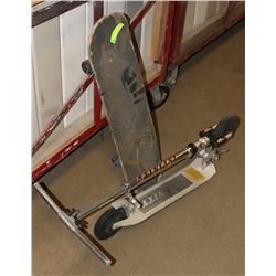 INFINITY SCOOTER AND SKATEBOARD.