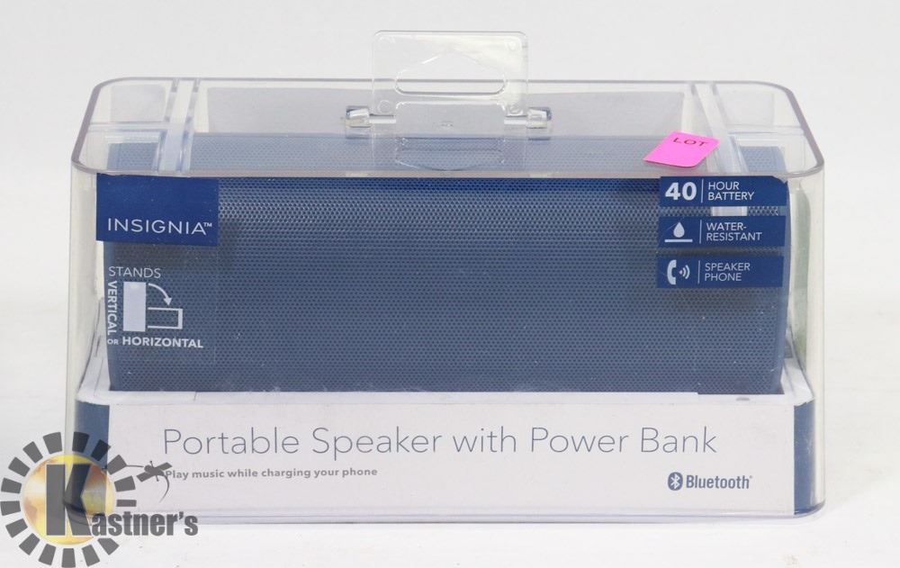 INSIGNIA BLUETOOTH SPEAKER WITH POWER BANK