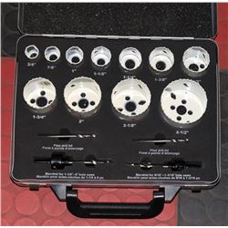 NEW MASTERCRAFT 15-PC HOLE SAW KIT