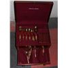 Image 1 : OXFORD HALL FLATWARE SET IN WOODEN BOX.
