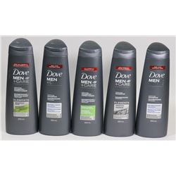 BAG OF ASSORTED DOVE MEN+ CARE SHAMPOO AND