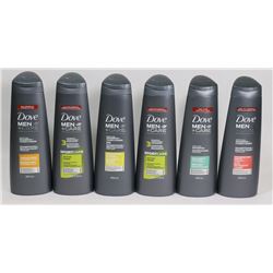 BAG OF ASSORTED DOVE MEN+ CARE SHAMPOO AND