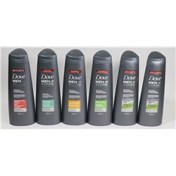 BAG OF ASSORTED DOVE MEN+ CARE SHAMPOO AND
