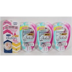 LOT OF 3 BIC SOLEIL BELLA CLICK RAZORS & SCHICK