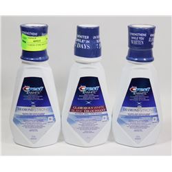 LOT OF 3 CREST 473ML MOUTHWASH