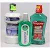 Image 1 : LOT OF 3 ASSORTED MOUTHWASH