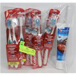 LOT OF COLGATE 360 OPTIC WHITE TOOTHBRUSHES WITH