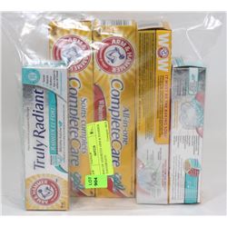 BAG OF ASSORTED ARM & HAMMER TOOTHPASTE ON CHOICE