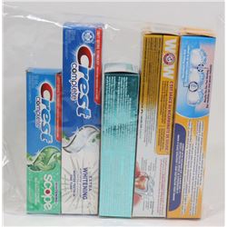 BAG OF ASSORTED TOOTH PASTE ON CHOICE