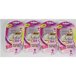 LOT OF BIC SOLEIL CLICKS RAZORS