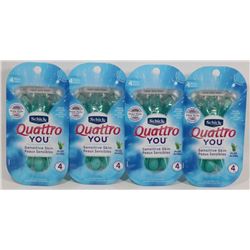 LOT OF SCHICK QUATTRO YOU RAZORS