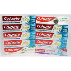 BAG OF ASSORTED COLGATE TOOTHPASTE ON CHOICE