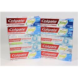 BAG OF ASSORTED COLGATE TOOTHPASTE ON CHOICE