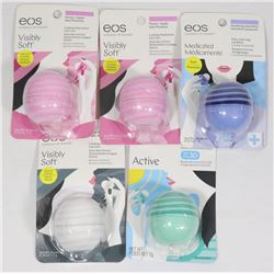 BAG OF ASSORTED EOS LIP BALM