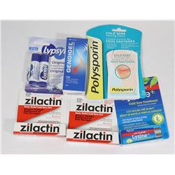 BAG OF ASSORTED MOUTH SORE PRODUCTS