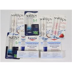 BAG OF SOFT LIPS & EUCERIN LIP BALM