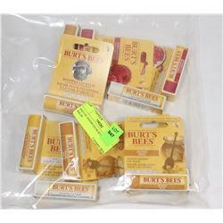 BAG OF ASSORTED BURTS BEES LIP BALM