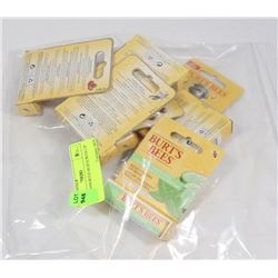 BAG OF ASSORTED BURTS BEES LIP BALM