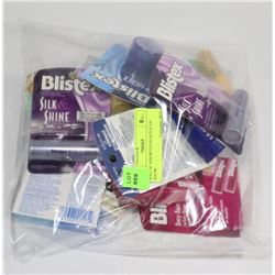 BAG OF ASSORTED BLISTEX LIP BALM.