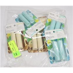 LOT OF EOS ORGANIC LIP BALM