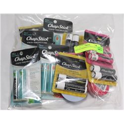 BAG OF ASSORTED CHAP STICK