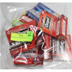 BAG OF ASSORTED ORAJEL.