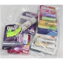 BAG OF ASSORTED BLISTEX LIP BALM.
