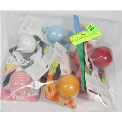BAG OF ASSORTED EOS LIP BALM
