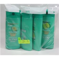 LOT OF 4 GARNIER FRUCTIS GROWS STRONG SHAMPOO