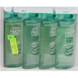 LOT OF 4 GARNIER FRUCTIS HYDRA PURIFYING SHAMPOO