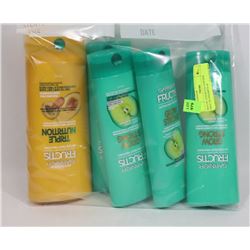 BAG OF ASSORTED GARNIER FRUCTIS SHAMPOO &