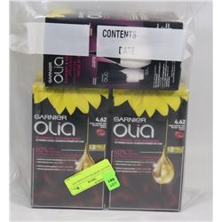 BAG OF ASSORTED OLIA HAIR DYE