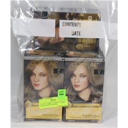 LOT OF 4 LOREAL PARIS #17 DARK ASH BLONDE HAIR DYE