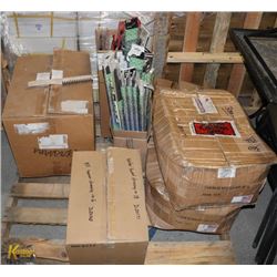 PALLET OF WIPER BLADES AND MISC. DETAIL SHOP