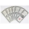 Image 1 : SEVEN U.S. $5.00 NOTES: