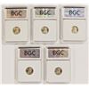 Image 2 : FIVE SUPERB BU MERCURY DIMES