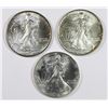 Image 1 : THREE 1994 AMERICAN SILVER EAGLES