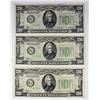 Image 1 : 3 PCS. 1934-A $20.00 FEDERAL RESERVE NOTES CHICAGO